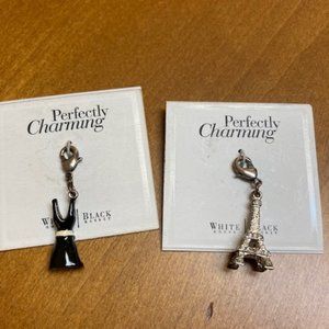 WHITE HOUSE BLACK MARKET Perfectly Charming - 2 charms - Eiffel Tower & Dress